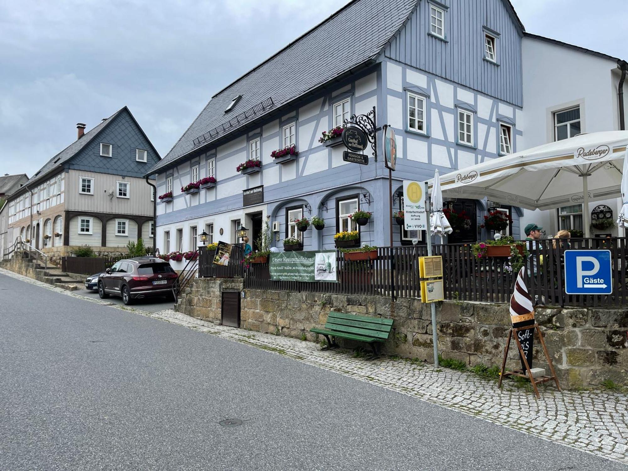 Gasthof Zur Hoffnung Hinterhermsdorf Buitenkant foto