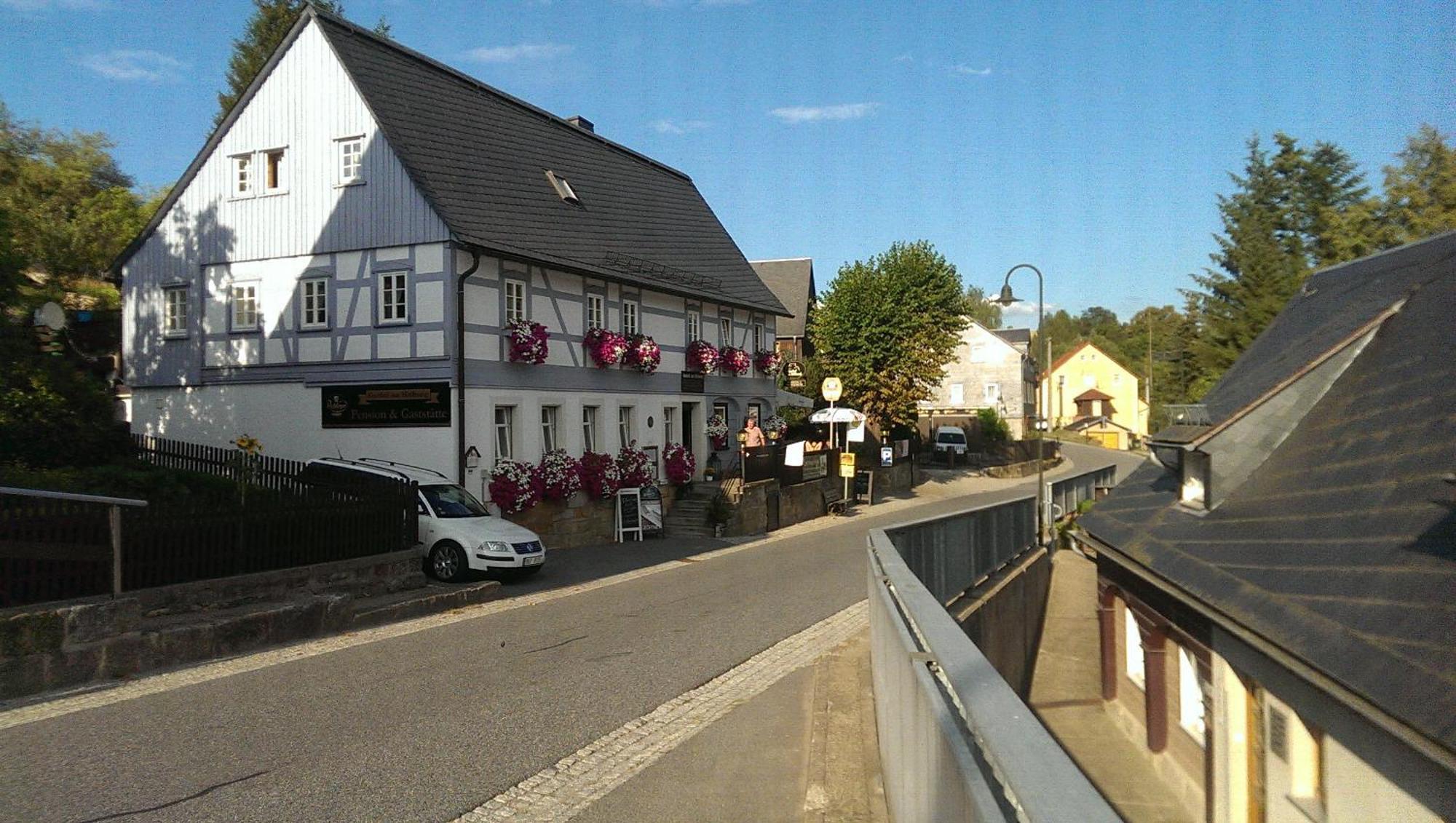 Gasthof Zur Hoffnung Hinterhermsdorf Buitenkant foto